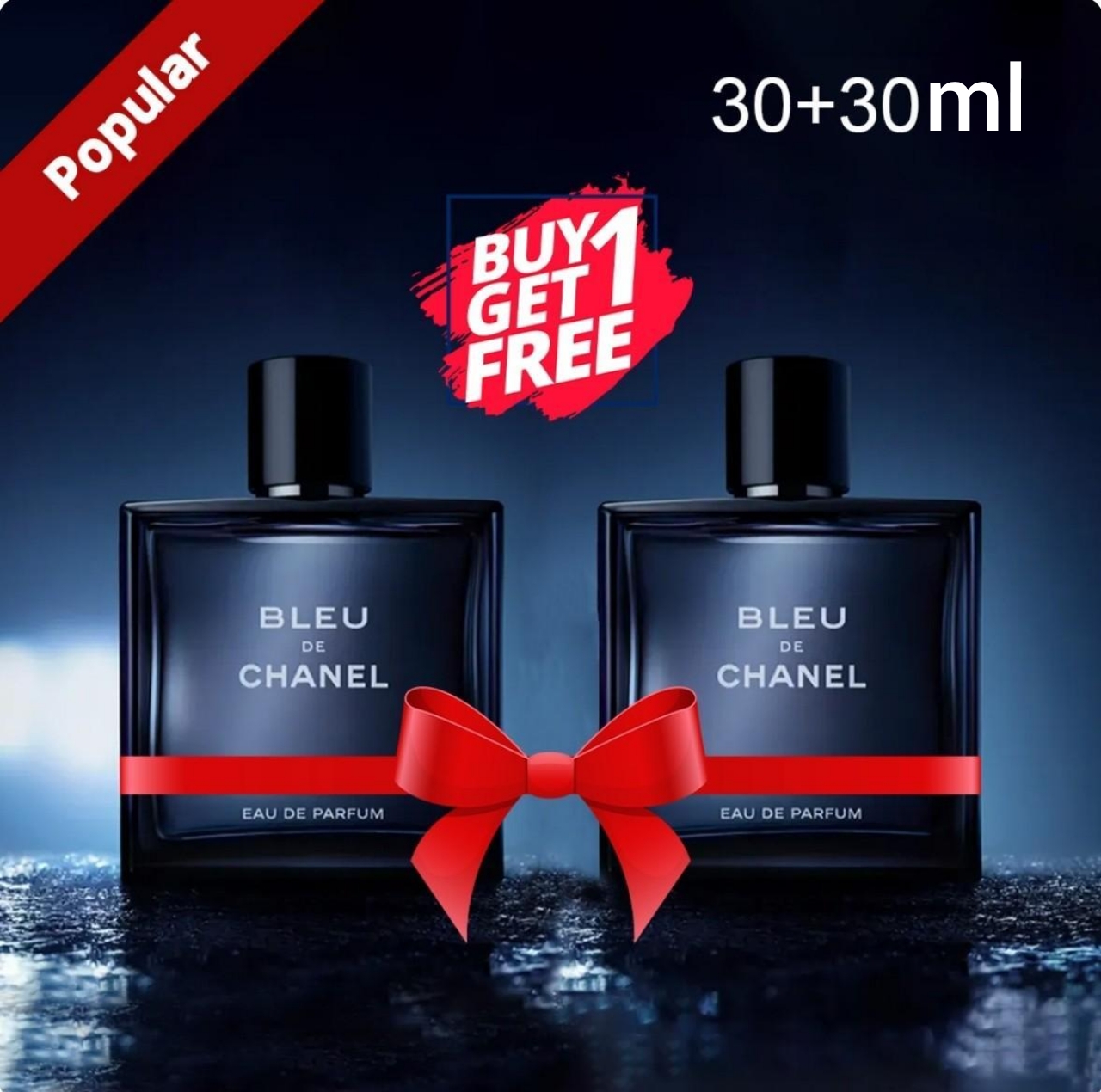 Bleu de chanel 30+30ml buy 1 get 1 free